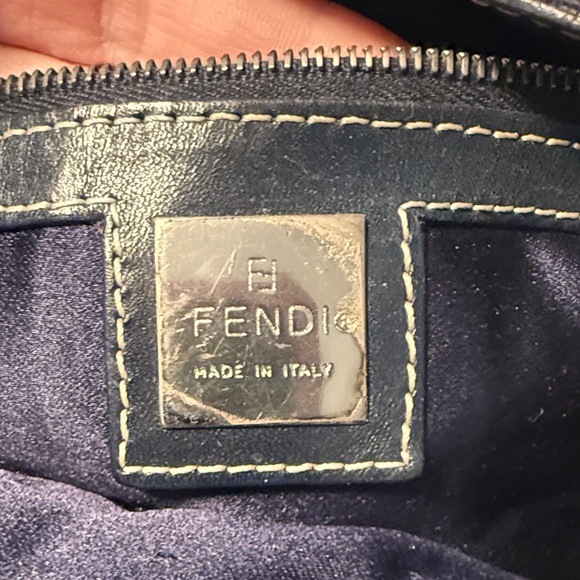 Fendi Navy Blue Leather Detail - Picture 2 of 2